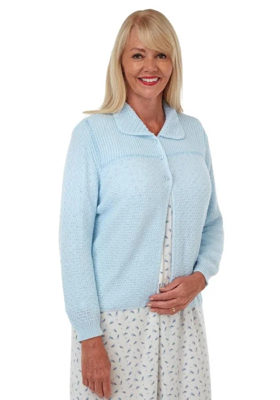 Marlon Angeline Knitted Bed Jacket, Blue Belted Jacket Elasticated Jacket Padded Jacket Marlon Angeline Knitted Bed Jacket, Blue Belted Jacket Elasticated Jacket Padded Jacket