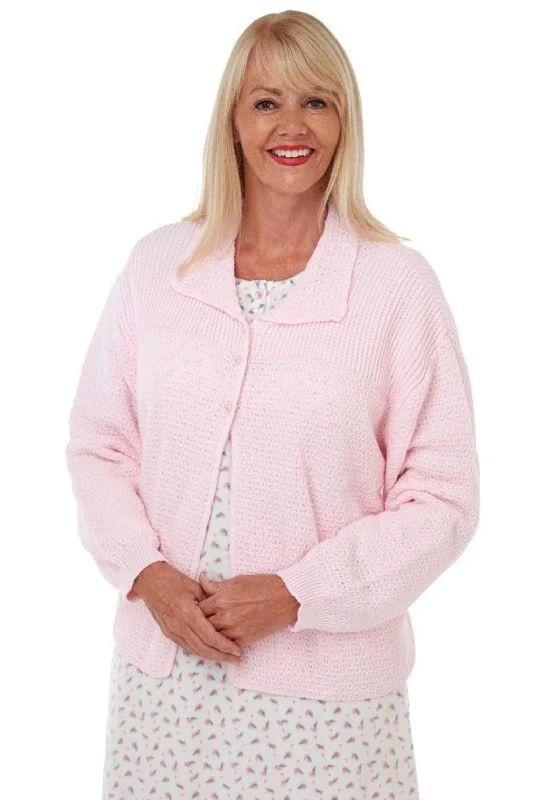 Marlon Angeline Knitted Bed Jacket, Pink Appliqued Jacket Beaded Jacket Sequined Jacket Marlon Angeline Knitted Bed Jacket, Pink Appliqued Jacket Beaded Jacket Sequined Jacket