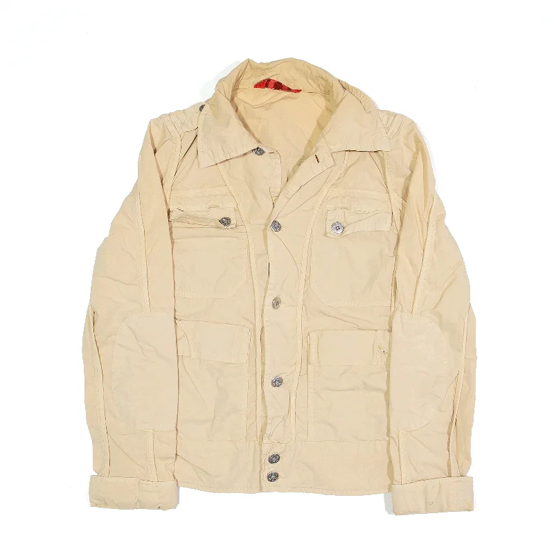 LJ Jacket Beige Womens S Cardigan Sweater Pullover