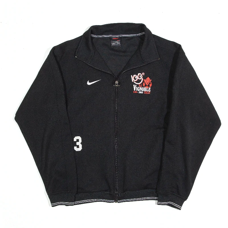 NIKE Jacket Black Track Womens XL Satin Jacket Silk Jacket Chiffon Jacket