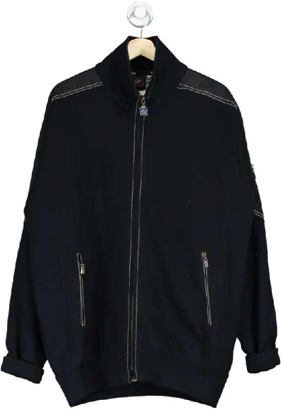 Paul & Shark Navy Zip-Up Jacket UK XXL Notch Collar Jacket Peter Pan Collar Jacket Cowl Neck Jacket Paul & Shark Navy Zip-Up Jacket UK XXL Notch Collar Jacket Peter Pan Collar Jacket Cowl Neck Jacket