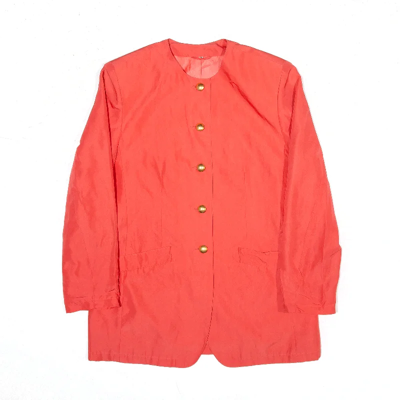 Jacket Pink 80s Silk Blazer Womens M Quilted Jacket Puffer Jacket Insulated Jacket