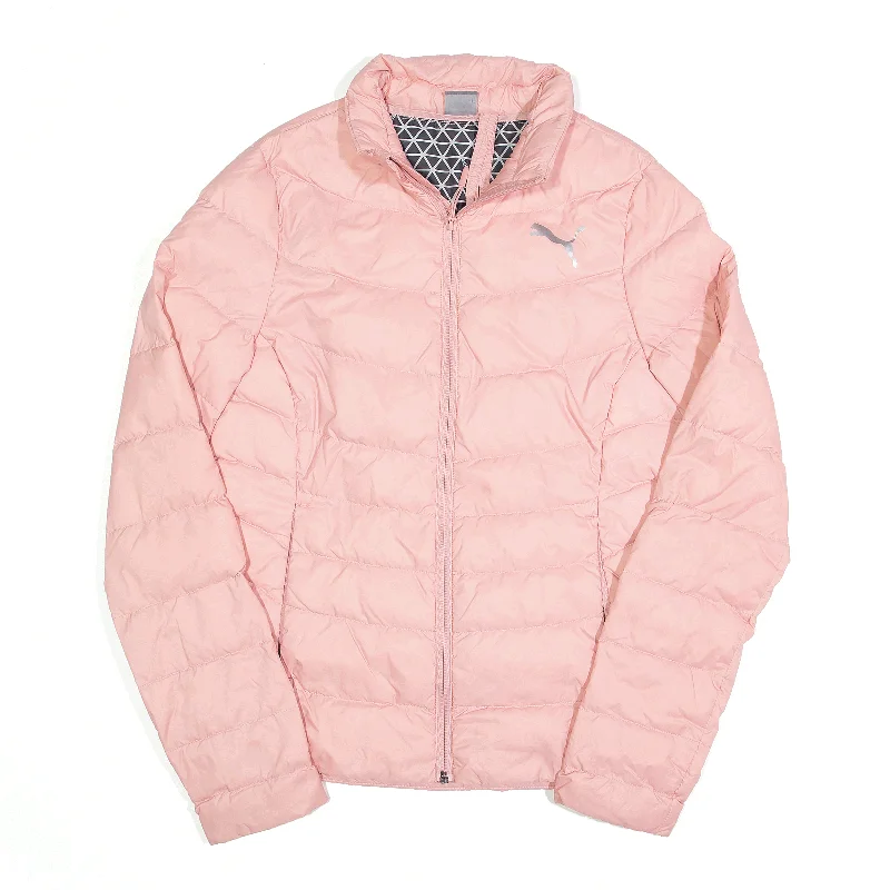 PUMA Insulated Jacket Pink Puffer Womens XS Cotton Fabric Linen Fabric Terry Fabric PUMA Insulated Jacket Pink Puffer Womens XS Cotton Fabric Linen Fabric Terry Fabric
