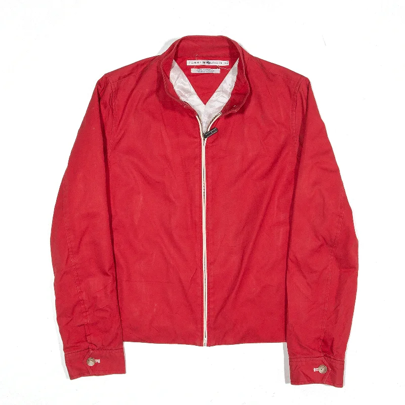 TOMMY HILFIGER Lined Jacket Red Womens L Nylon Fabric Polyester Fabric Spandex Fabric TOMMY HILFIGER Lined Jacket Red Womens L Nylon Fabric Polyester Fabric Spandex Fabric
