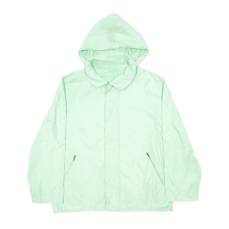 TRUSSARDI Leisure-Wear Rain Jacket Green 90s Womens XL Welt Pockets Slit Pockets Flap Pockets TRUSSARDI Leisure-Wear Rain Jacket Green 90s Womens XL Welt Pockets Slit Pockets Flap Pockets