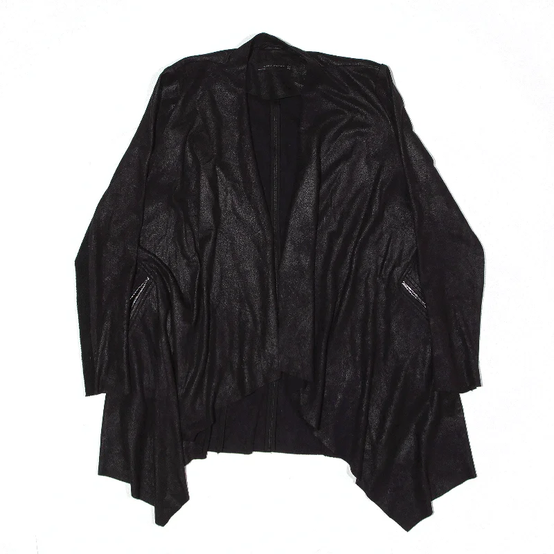 ZARA Jacket Black Blazer Womens M Welt Pockets Slit Pockets Flap Pockets